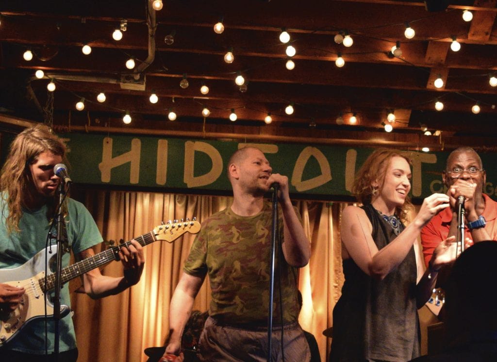 Kris performing at the Hideout Inn