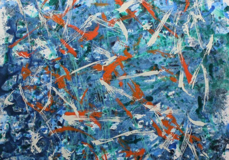 cf Koi Fish 2018 $350 acrylic 36x49 cf Koi Fish 2018 $350 acrylic 36x49