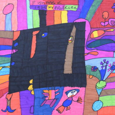 MEV_Fish Magic 1925 by Paul Klee_2021_Marker on paper_11 x 14