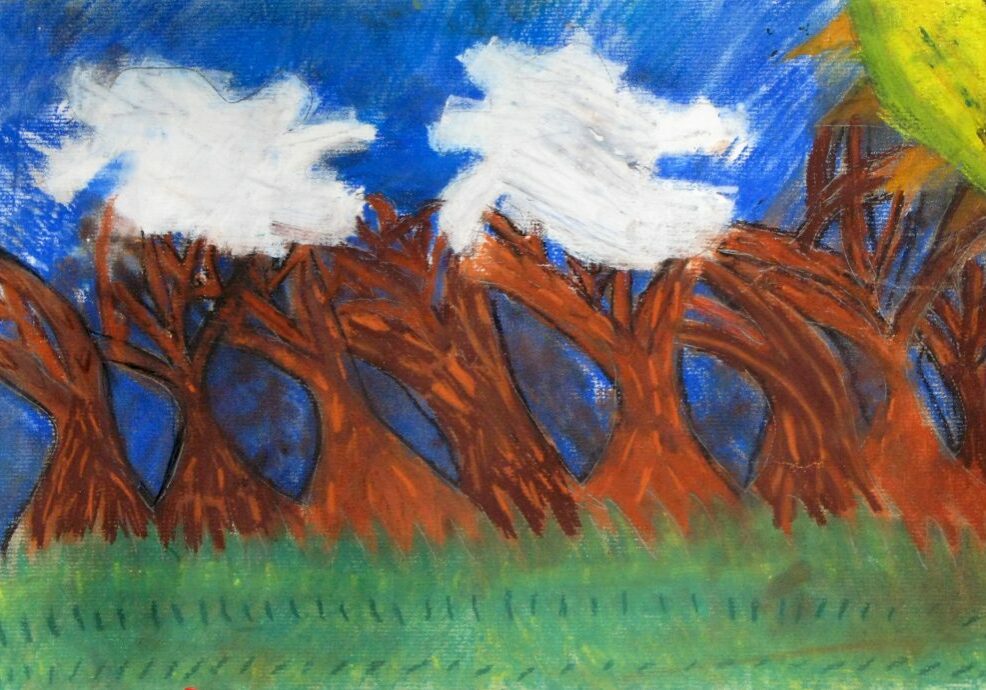 A Happy Nature Scene date: 5/7/2012
medium: mm
dimensions: 11x16.5in
size: M